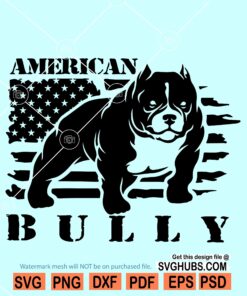 American bully SVG