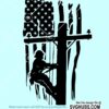Lineman American Flag SVG
