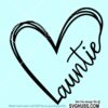Auntie Heart SVG