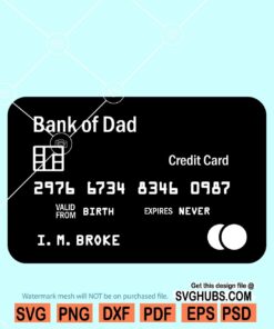 Bank of dad SVG