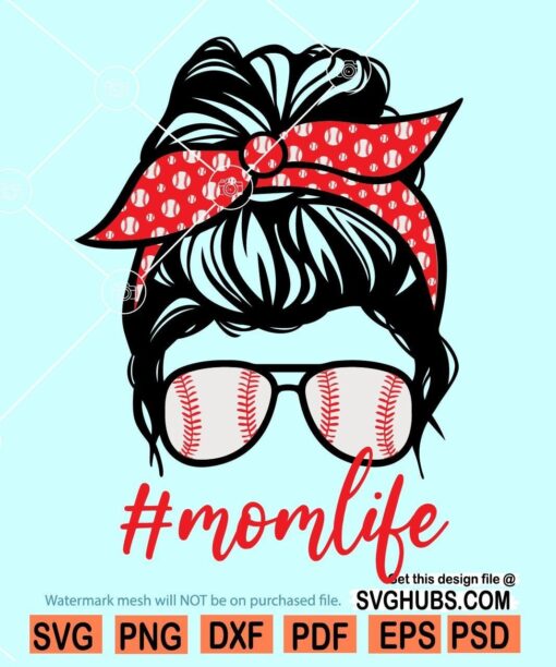 Baseball mom SVG