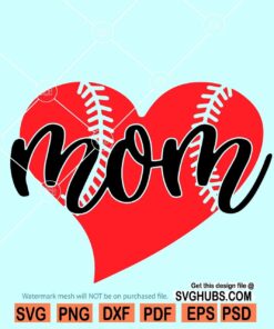 Baseball mom SVG