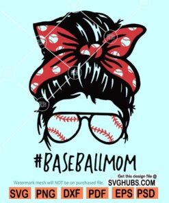 Baseball mom SVG