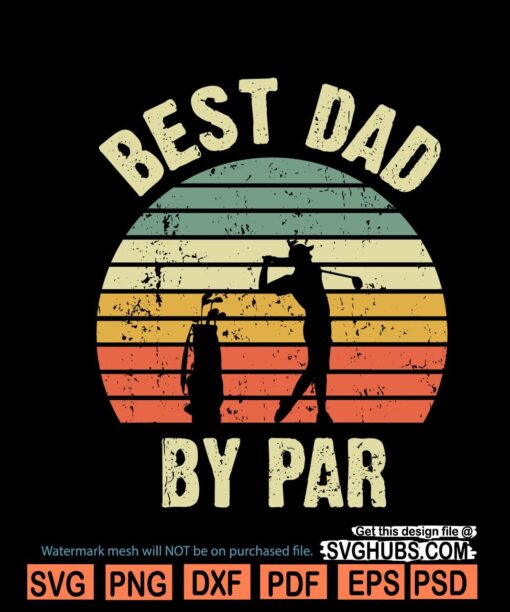 Best dad by par SVG