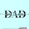 Best dad ever SVG