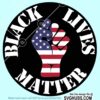 Black lives matter fist SVG