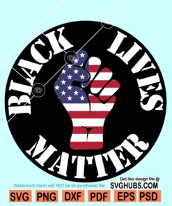 Black lives matter fist SVG