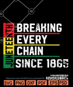 Breaking Every chain since 1965 SVG