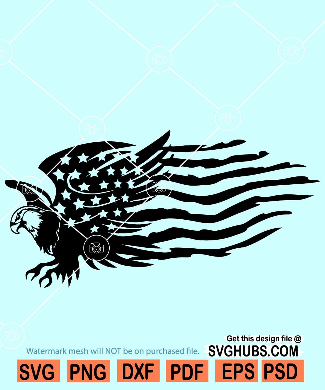 Download Distressed Eagle Flag Svg Us Eagle Flag Svg Distressed Us Eagle Flag Svg Svg Hubs