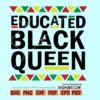 Educated black queen SVG