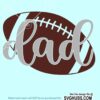 Football dad svg