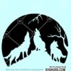 Howling wolf SVG