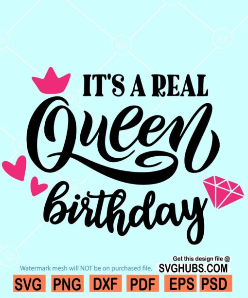 Its a Real Queen Birthday SVG