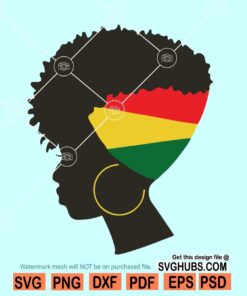 Jamaica Afro woman SVG