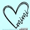 Mimi heart SVG