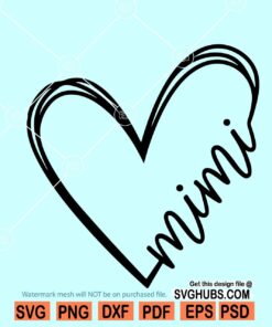 Mimi heart SVG