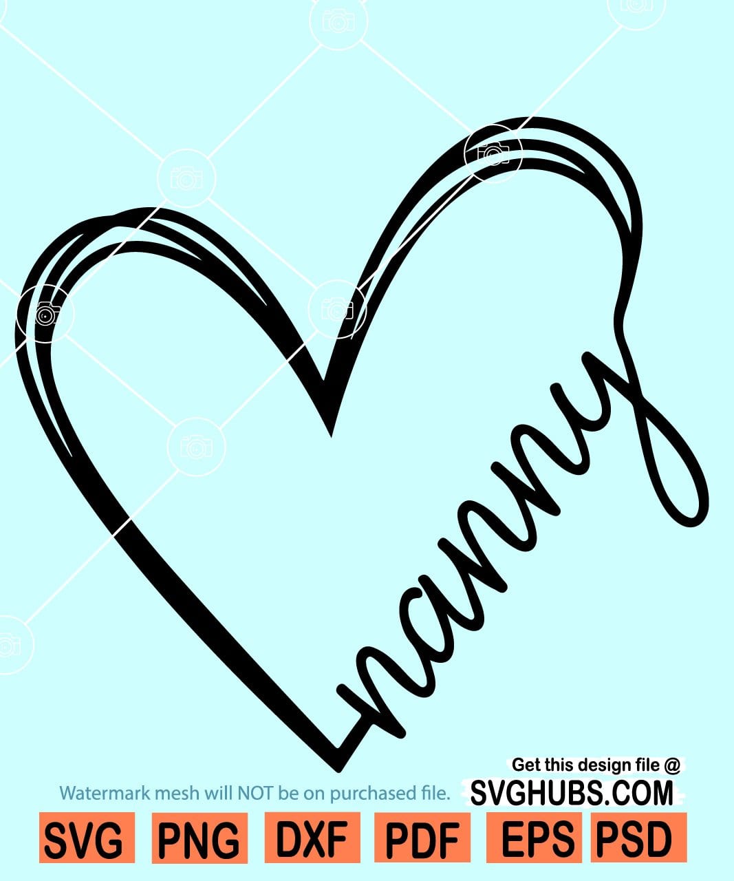 Nanny SVG design - Flower SVG file for Cricut - Nanny shirt SVG