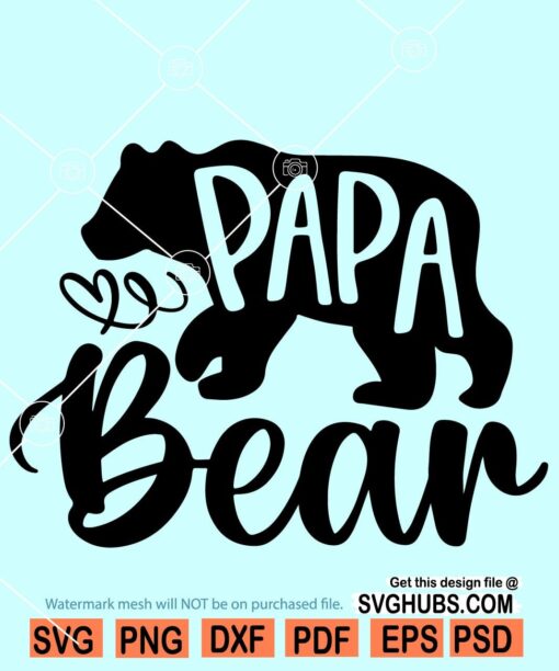 Papa Bear SVG file