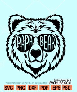 Papa bear SVG