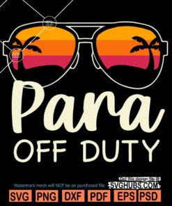 Para Off Duty Svg