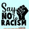 Say no to racism SVG