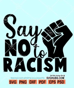 Say no to racism SVG