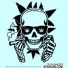 Skull Smoking joint Svg
