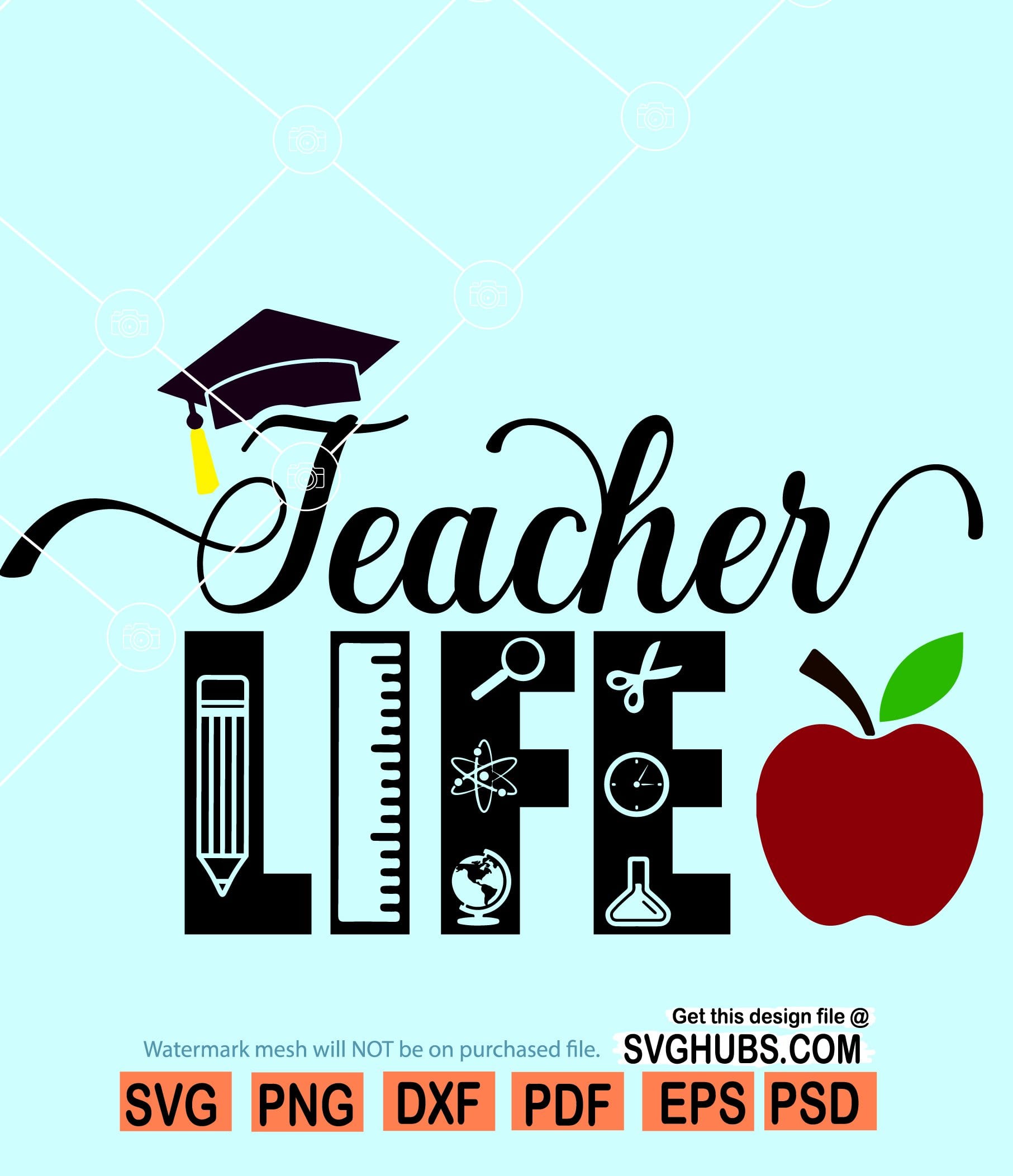 Teacher life SVG, Teacher Svg file for cricut, Teacher shirt svg