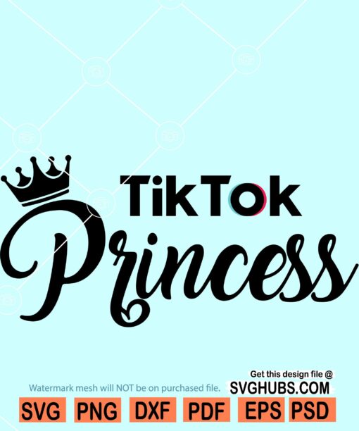 Tiktok Princess SVG