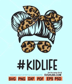 kid life leopard prints svg