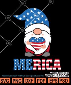 4th of July Gnome SVG