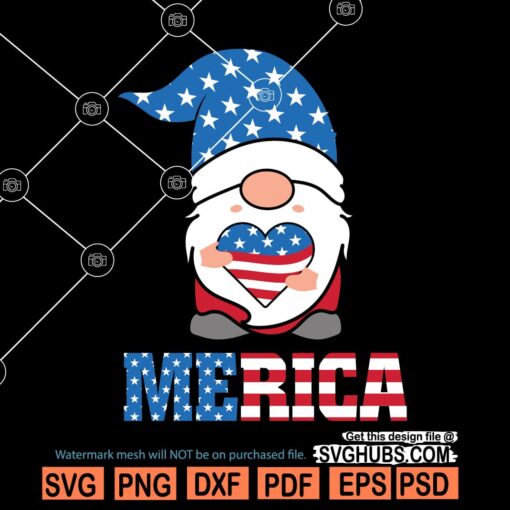 4th of July Gnome SVG