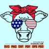 4th of July cow SVG