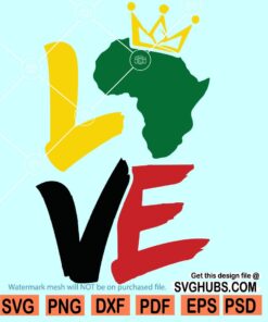 African American love SVG