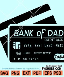Bank Of Dad SVG