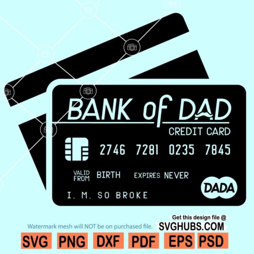 Bank Of Dad SVG