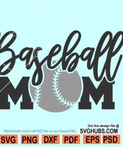 Baseball mom SVG