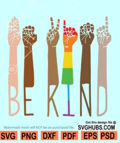 Be kind gay pride SVG