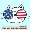 Patriotic cat SVG