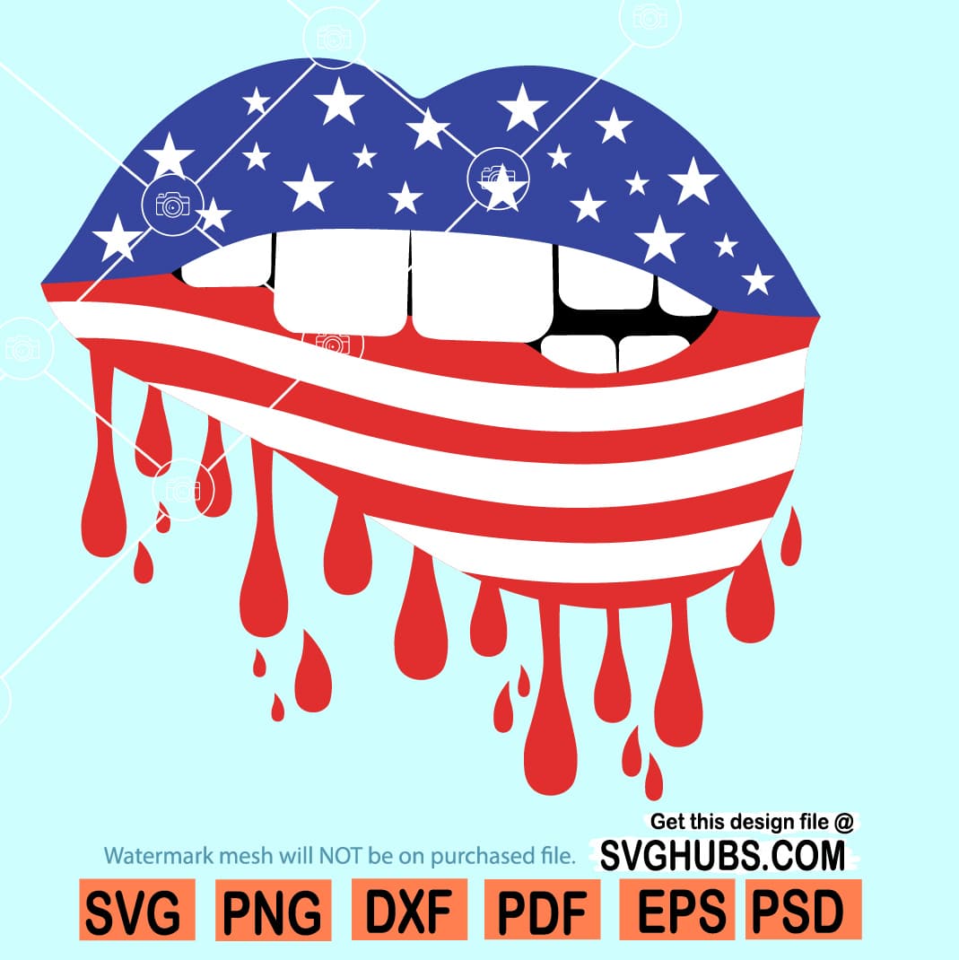 4th Of July Lips Svg Free | Lipstutorial.org