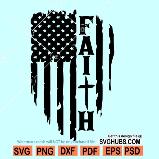 Faith American Flag svg