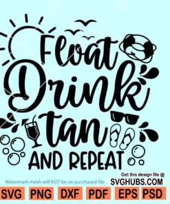 Float Drink Tan Repeat Svg
