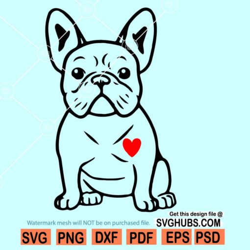 French Bulldog svg