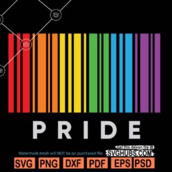 Gay pride Barcode SVG