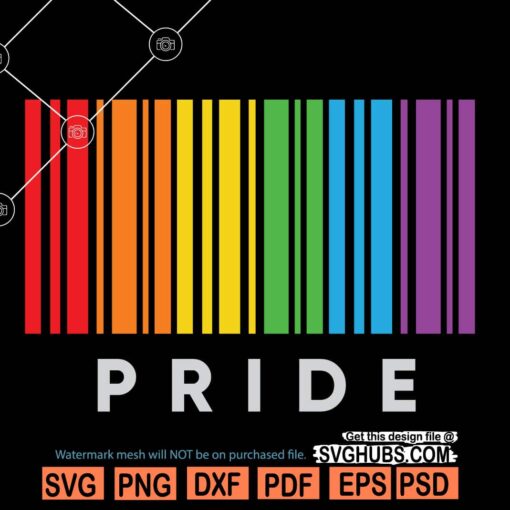 Gay pride Barcode SVG