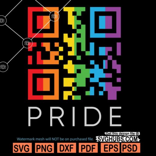 Gay pride QR code svg
