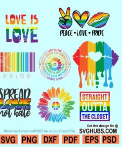 Gay pride SVG bundle