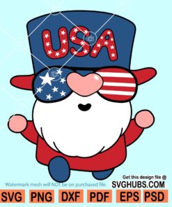 Gnome 4th of July Svg