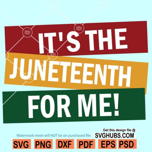 It's The Juneteenth For Me SVG