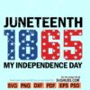 Juneteenth 1865 independence day SVG